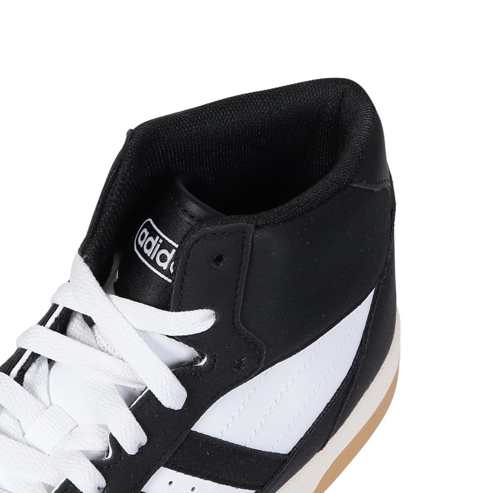 アディダス（adidas）（メンズ、レディース）スニーカー ブレイクスタートミッド ブラック ホワイト IH7973  