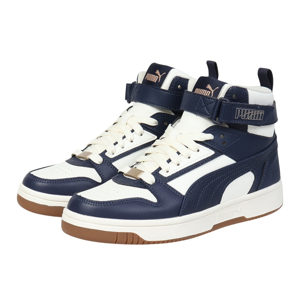 プーマ（PUMA）（メンズ、レディース）スニーカー リバウンド ジョイ ハイ ワイド ネイビー 39842905 スニーカー スポーツシューズ 靴 