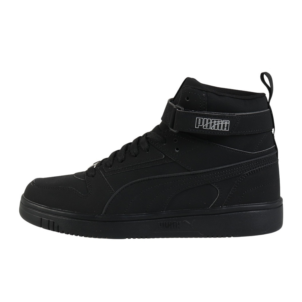 プーマ（PUMA）（メンズ、レディース）スニーカー スポーツシューズ リバウンド ジョイ ハイ ワイド ブラック 40614701 カジュアルシューズ
