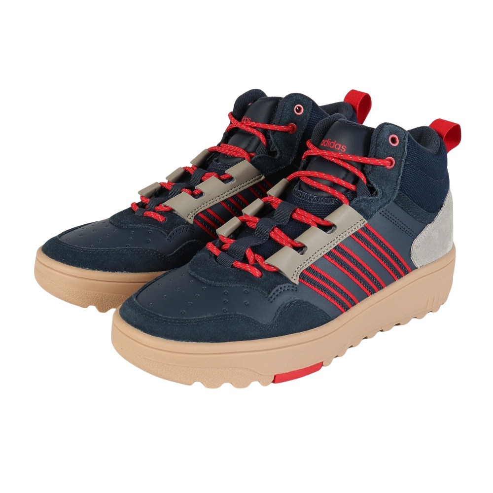 アディダス（adidas）（メンズ）スニーカー スポーツシューズ フープス 4.0 ミッドシューズ JR6705