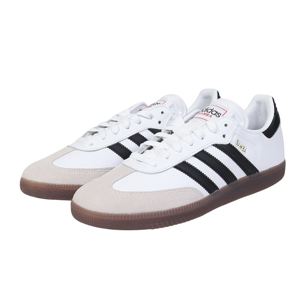 アディダス（adidas）（メンズ、レディース）スニーカー サンバ ホワイト ブラック IH6001 スポーツシューズ サッカーインドアシューズ 快適 タウン 日常履き