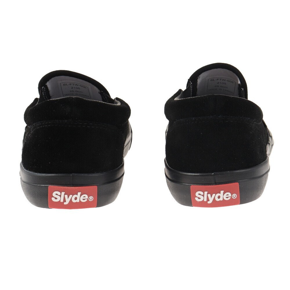 スライド（SLYDE）（メンズ）スニーカー スケートボード SUEDE スリッポン SL-FTW-006-BK/BK