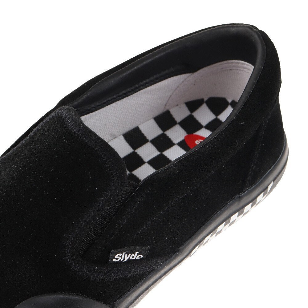 スライド（SLYDE）（メンズ）スニーカー スケートボード SUEDE スリッポン SL-FTW-006-BK/BK