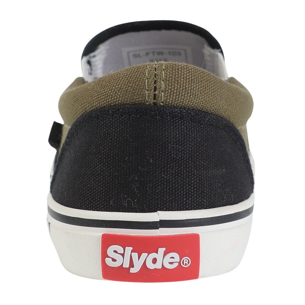 スライド（SLYDE）（メンズ、レディース）スニーカー スケートボード SLYDE TECH SLIP ON SL-FTW-103-BK/KH★★★