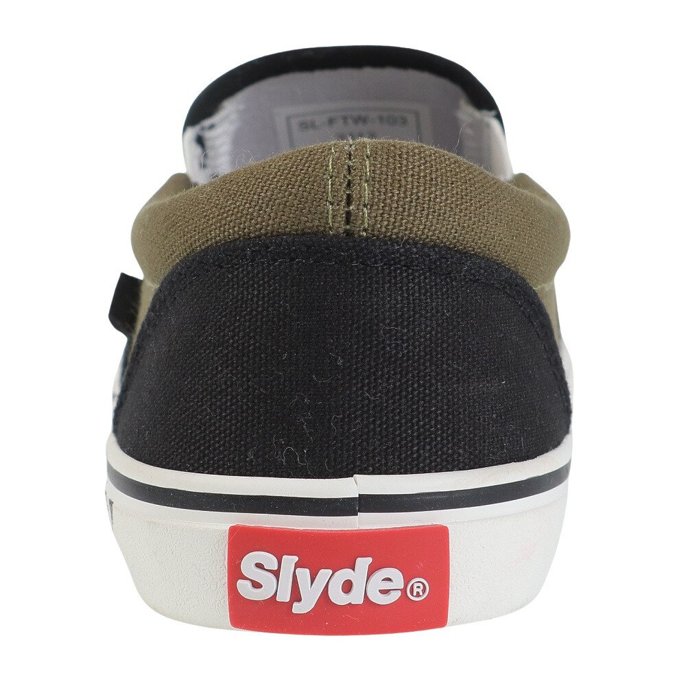 スライド（SLYDE）（メンズ）スニーカー スケートボード SLYDE TECH SLIP ON SL-FTW-103-BK/KH