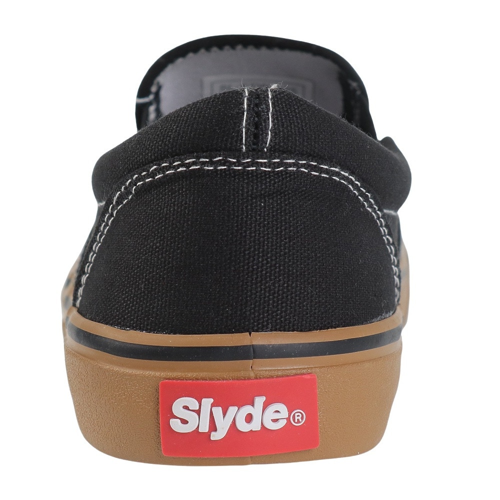 スライド（SLYDE）（メンズ、レディース）スニーカー スケートボード TECH SLIP-ON SL-FTW-105-BK/GM スケシュー スケーター