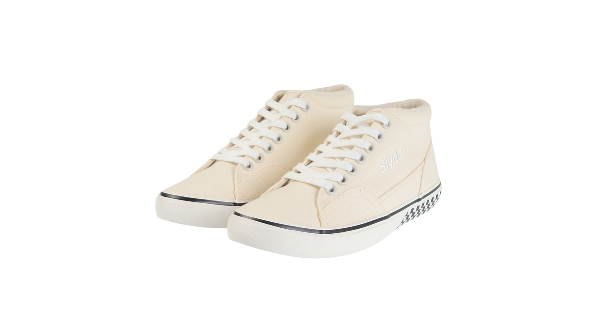 スライド（SLYDE）（メンズ、レディース）スニーカー スケートボード TECH MID CUT SLFTW109WH/WH スケシュー