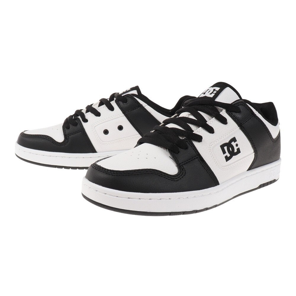 ディーシーシューズ（DC SHOES）（メンズ）スニーカー マンテカ 4 SN 23SP ホワイト ブラック DM231005BWB カジュアル ボーダー シューズ タウン 普段履き