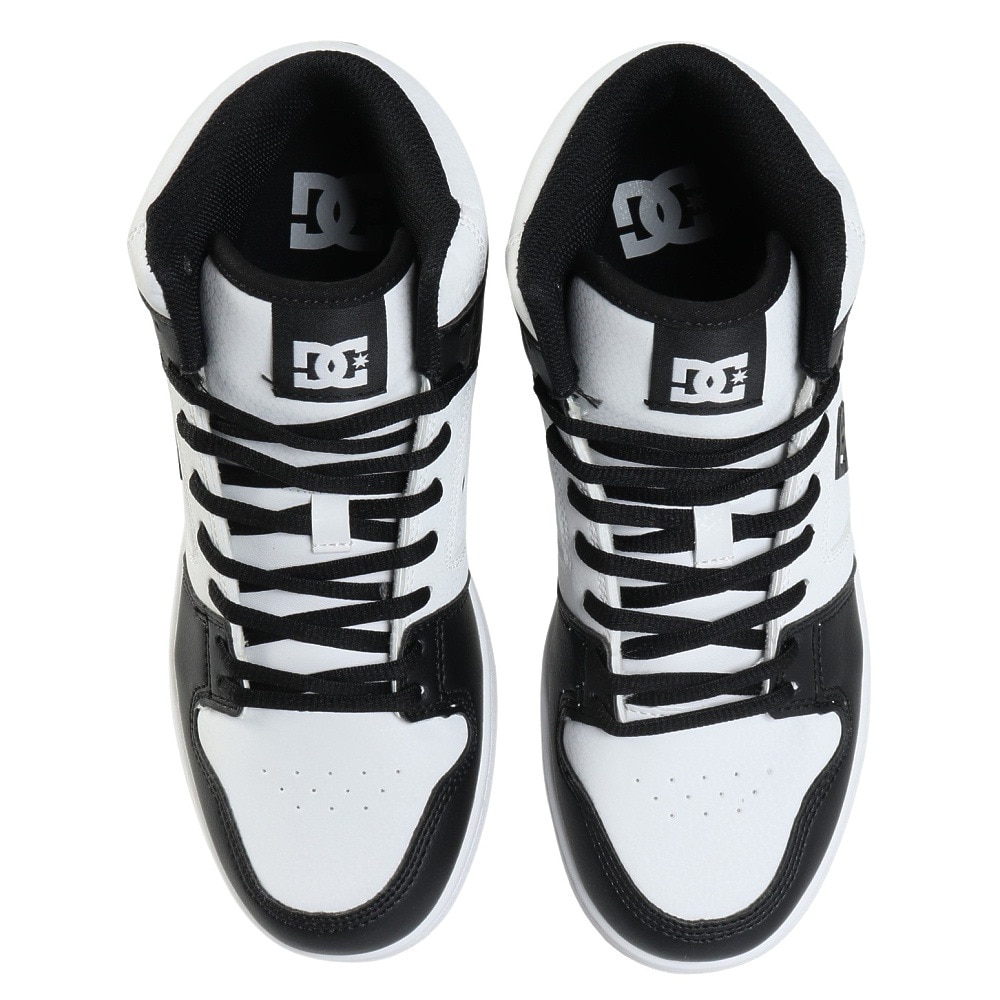 ディーシーシューズ（DC SHOES）（メンズ）スニーカー ボーダーシューズ マンテカ 4 HI SN ホワイト ブラック 25FWDM005301WBW カジュアルシューズ