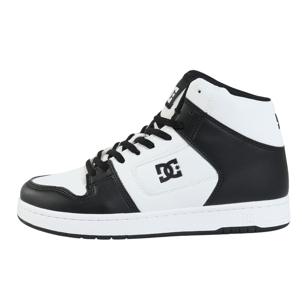 ディーシーシューズ（DC SHOES）（メンズ）スニーカー ボーダーシューズ マンテカ 4 HI SN ホワイト ブラック 25FWDM005301WBW カジュアルシューズ
