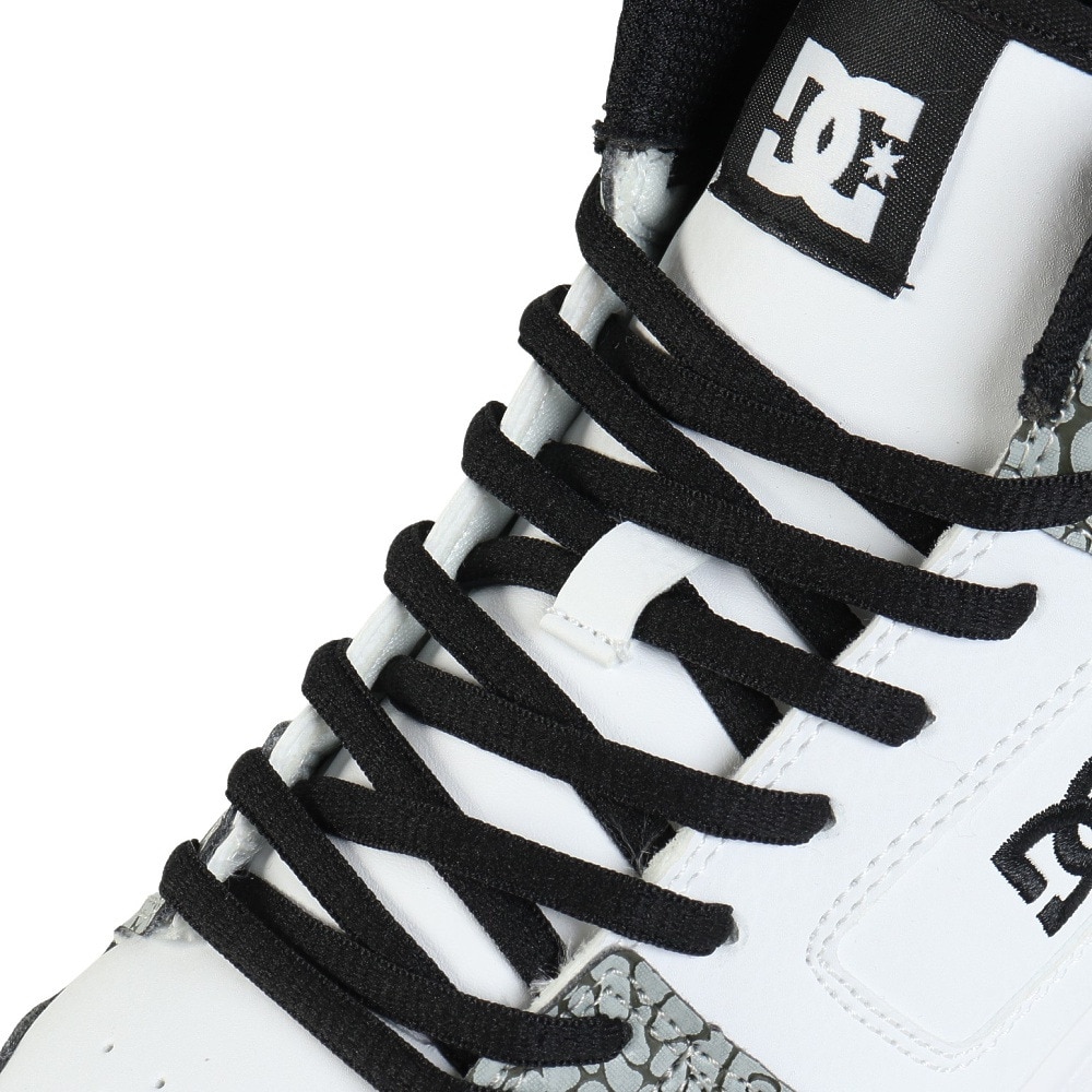 ディーシーシューズ（DC SHOES）（メンズ）スニーカー ボーダーシューズ マンテカ 4 HI SE SN ホワイト グレー 25FWDM254309WGR カジュアルシューズ