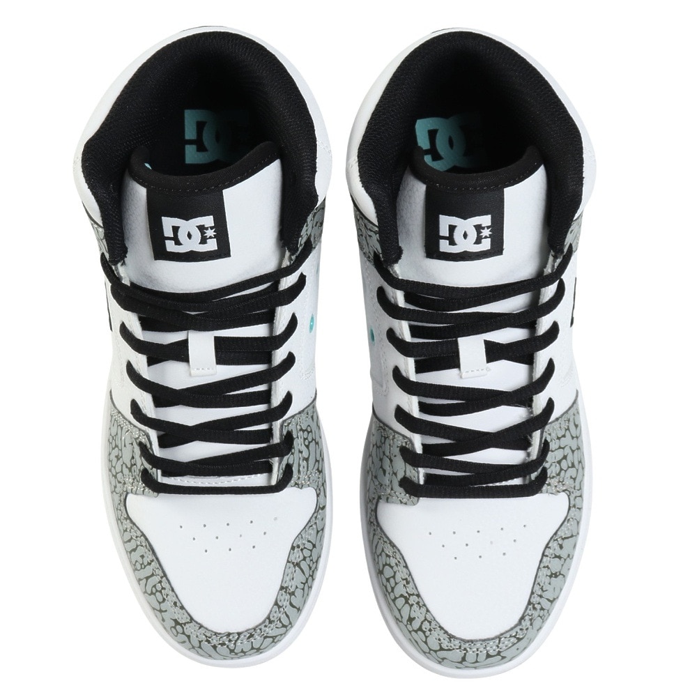 ディーシーシューズ（DC SHOES）（メンズ）スニーカー ボーダーシューズ マンテカ 4 HI SE SN ホワイト グレー 25FWDM254309WGR カジュアルシューズ