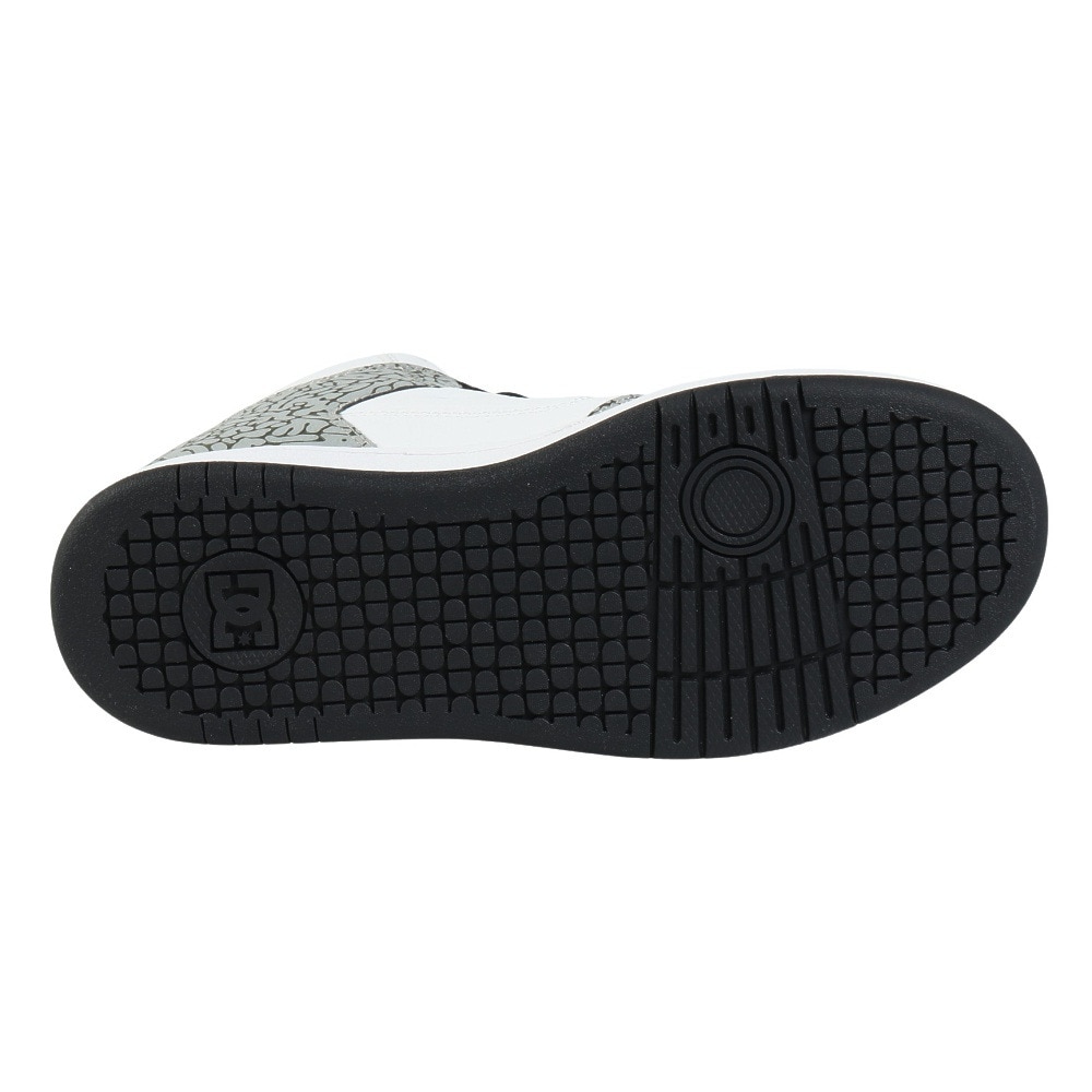 ディーシーシューズ（DC SHOES）（メンズ）スニーカー ボーダーシューズ マンテカ 4 HI SE SN ホワイト グレー 25FWDM254309WGR カジュアルシューズ