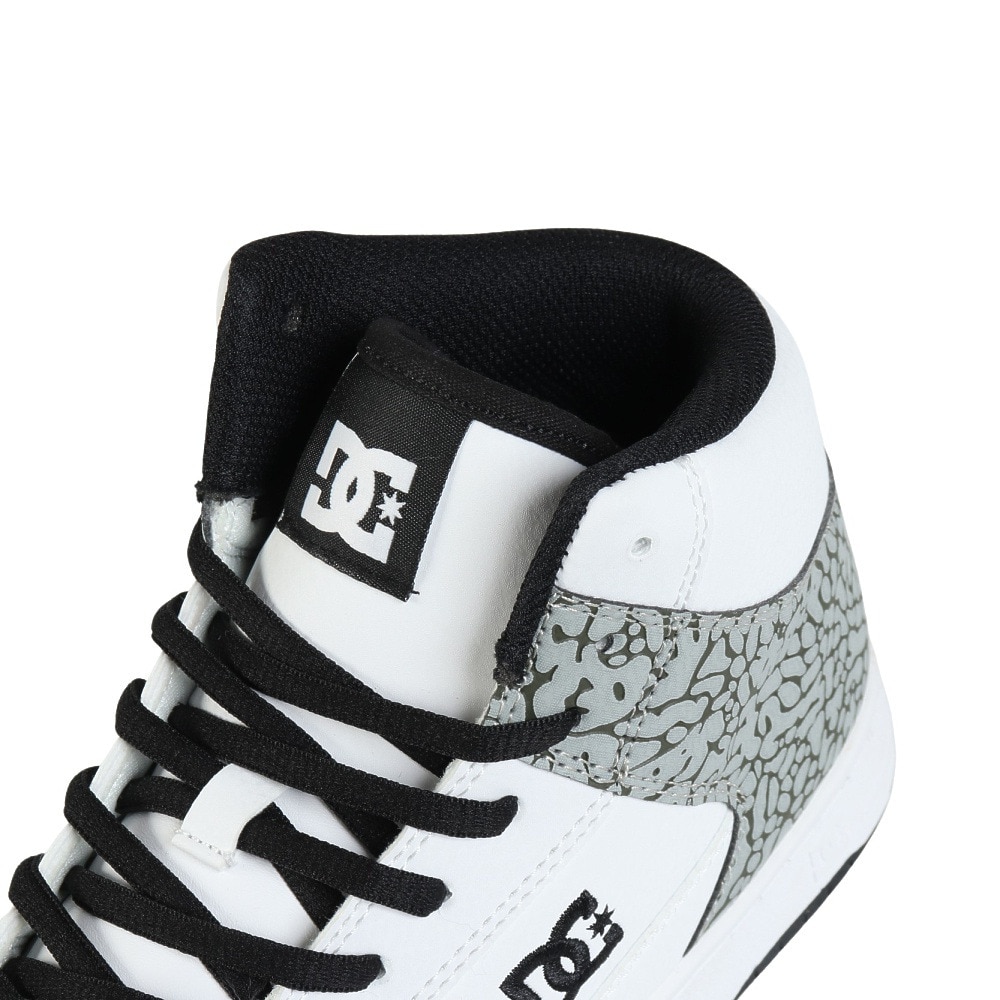 ディーシーシューズ（DC SHOES）（メンズ）スニーカー ボーダーシューズ マンテカ 4 HI SE SN ホワイト グレー 25FWDM254309WGR カジュアルシューズ