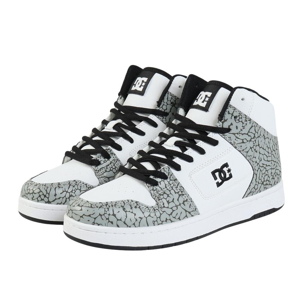 ディーシーシューズ（DC SHOES）（メンズ）スニーカー ボーダーシューズ マンテカ 4 HI SE SN ホワイト グレー 25FWDM254309WGR カジュアルシューズ