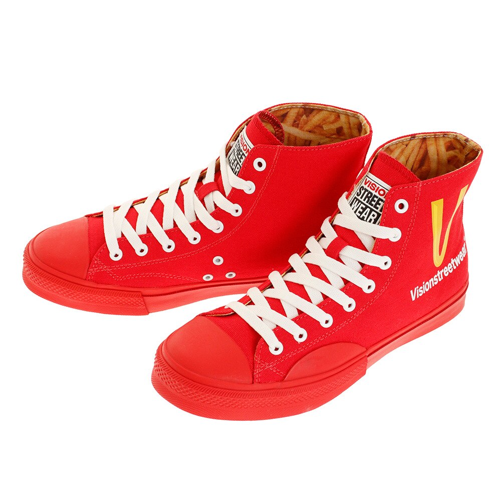  スニーカー キャンバス ハイ SP VSW-0152 RED カジュアルシューズ