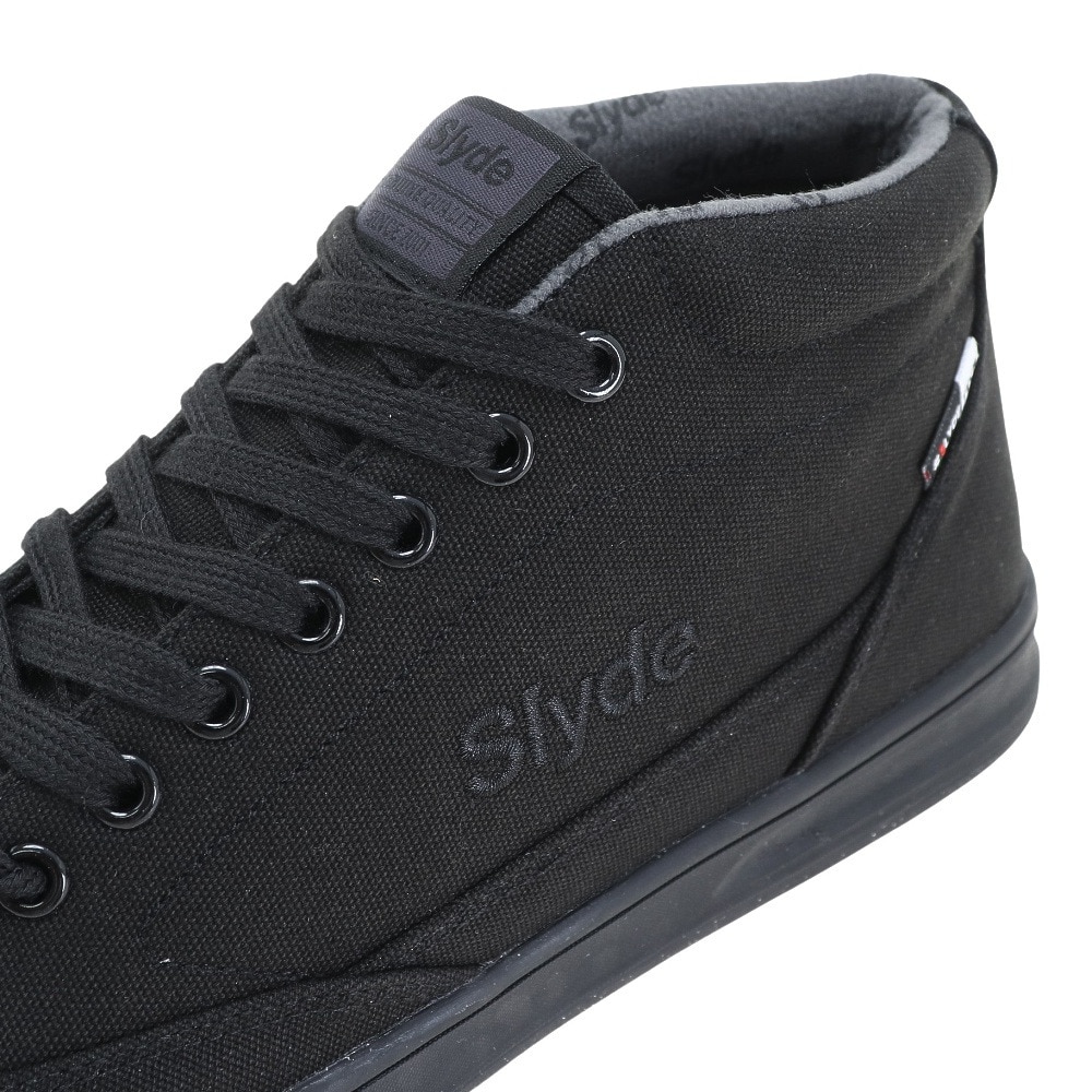 スライド（SLYDE）（メンズ）スニーカー スケーター ウォータープルーフ 撥水 ミッドカット ブラック 黒 SL-FTW-BNO203BLK 