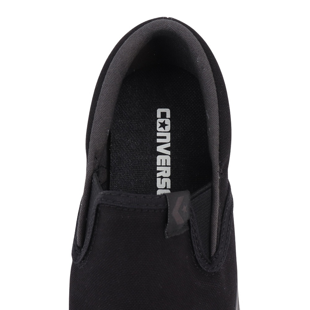 コンバース（CONVERSE）（メンズ、レディース）スニーカー  CXPスリップオン ブラック 34201991 24FW キャンパスシューズ 履きやすい 普段履き シンプル 旅行