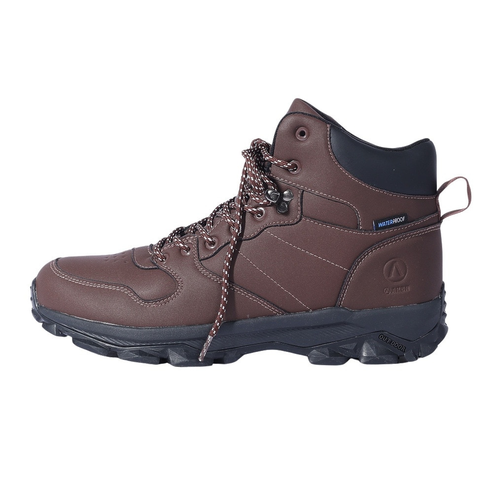 エアボーン（ARBN）（メンズ）スニーカー アウトドアシューズ BOOTS SNEAKER WP AB2023AWM-FTW002 DBRN