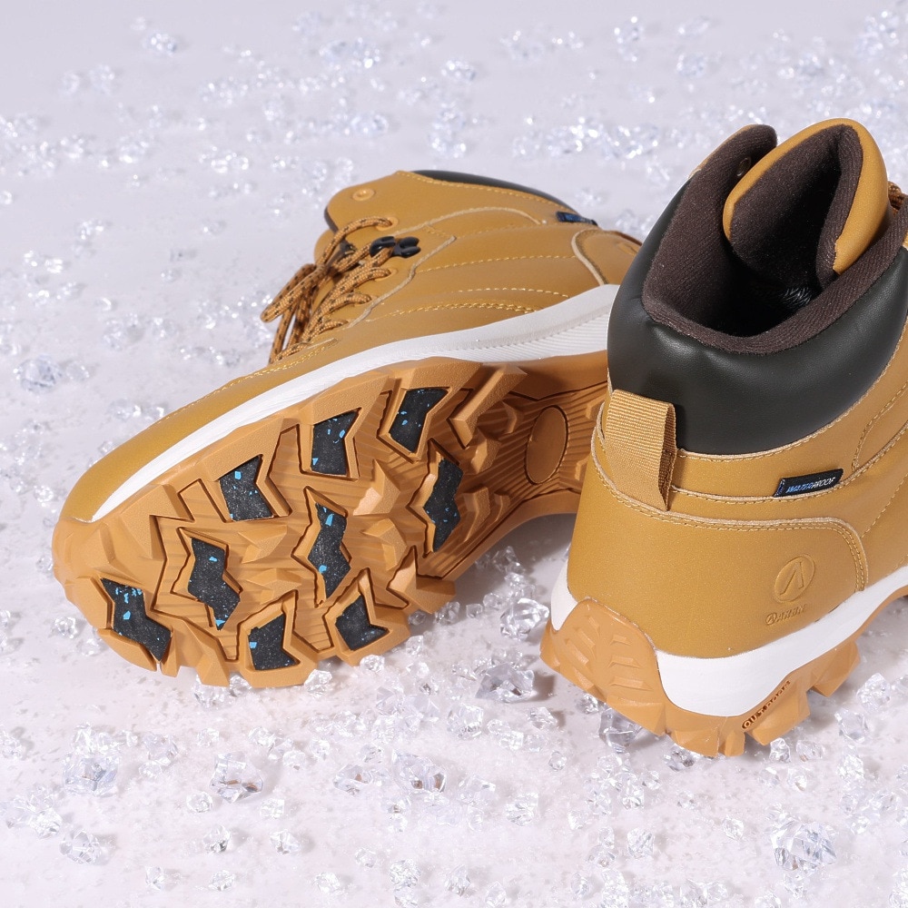 エアボーン（ARBN）（メンズ）スニーカー アウトドアシューズ BOOTS SNEAKER WP AB2023AWM-FTW002 YEL