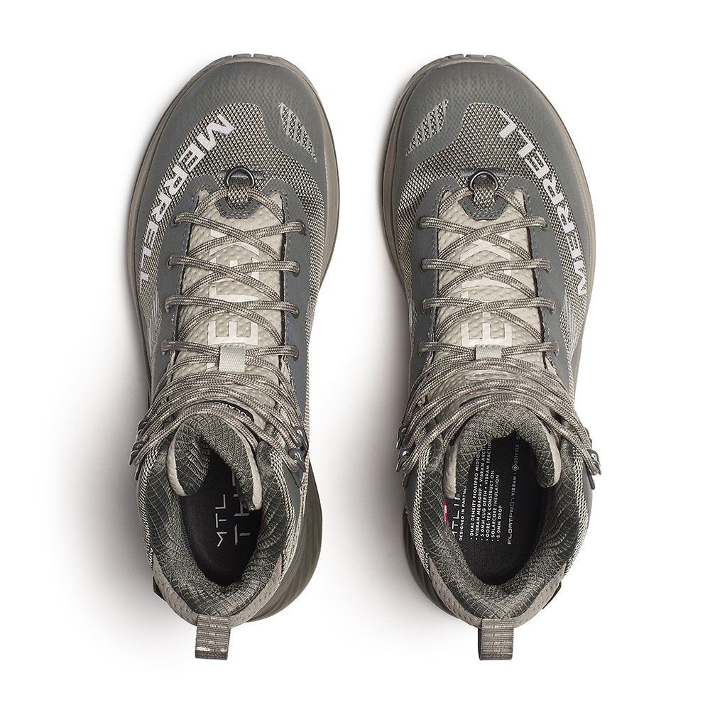 メレル（MERRELL）（メンズ）スニーカー アウトドアシューズ サーモ ローグ 4 ミッド ゴアテックス グレー J038495 DIORATE ブーツ カジュアル