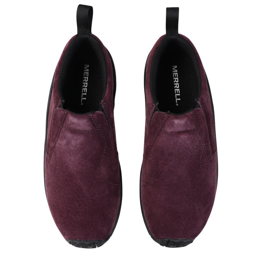 メレル（MERRELL）（レディース）モックシューズ スリッポン 撥水加工 ジャングル モック 005026 エンジ BURGUNDY スニーカー 秋冬用 室内履き 軽量