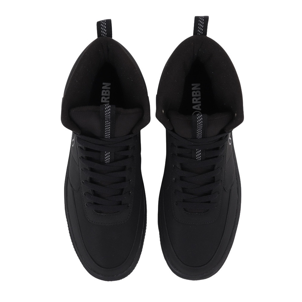 エアボーン（ARBN）（メンズ）スニーカー スポーツシューズ MIDCUT SNEAKER AB2024AWM-FTW001 BLK
