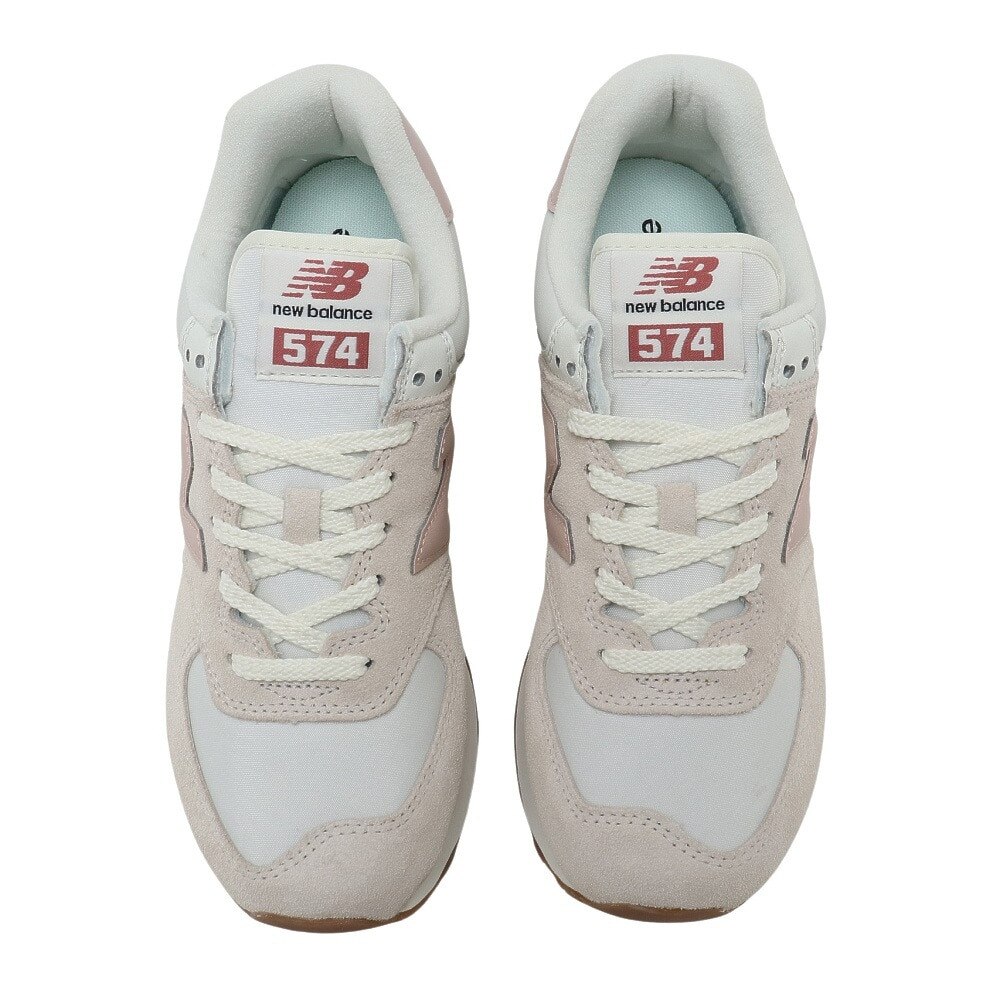 ニューバランス ニューバランス New Balance レディース 574 ライトグレー ピンク U574re2 D スニーカー スポーツシューズ カジュアル スエード クッション レトロ 靴 スポーツ用品はスーパースポーツゼビオ