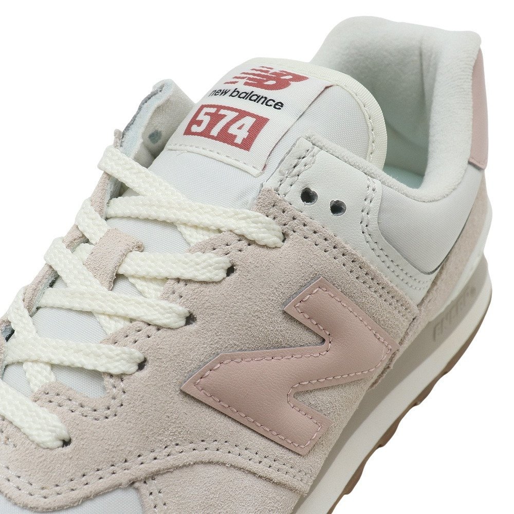 ニューバランス ニューバランス New Balance レディース 574 ライトグレー ピンク U574re2 D スニーカー スポーツシューズ カジュアル スエード クッション レトロ 靴 スポーツ用品はスーパースポーツゼビオ
