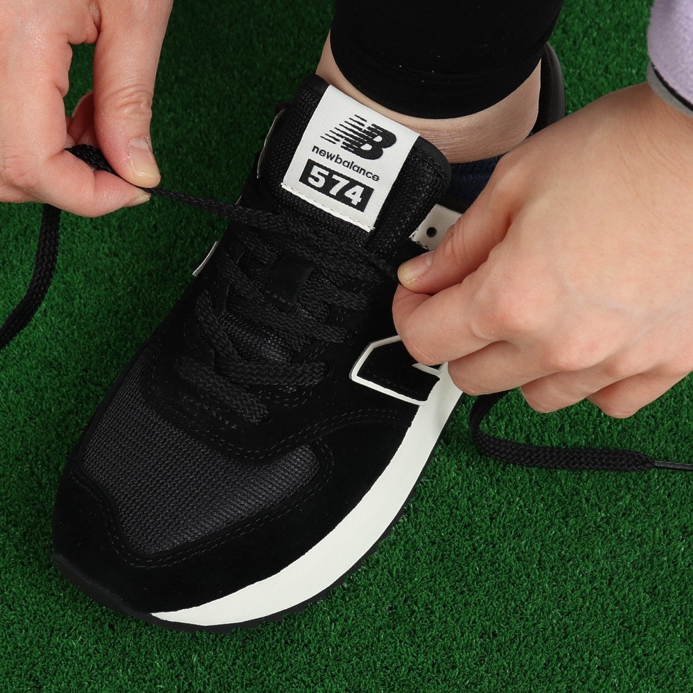 ニューバランス（new balance）（レディース）スニーカー レディース 574+ ブラック WL574ZABB