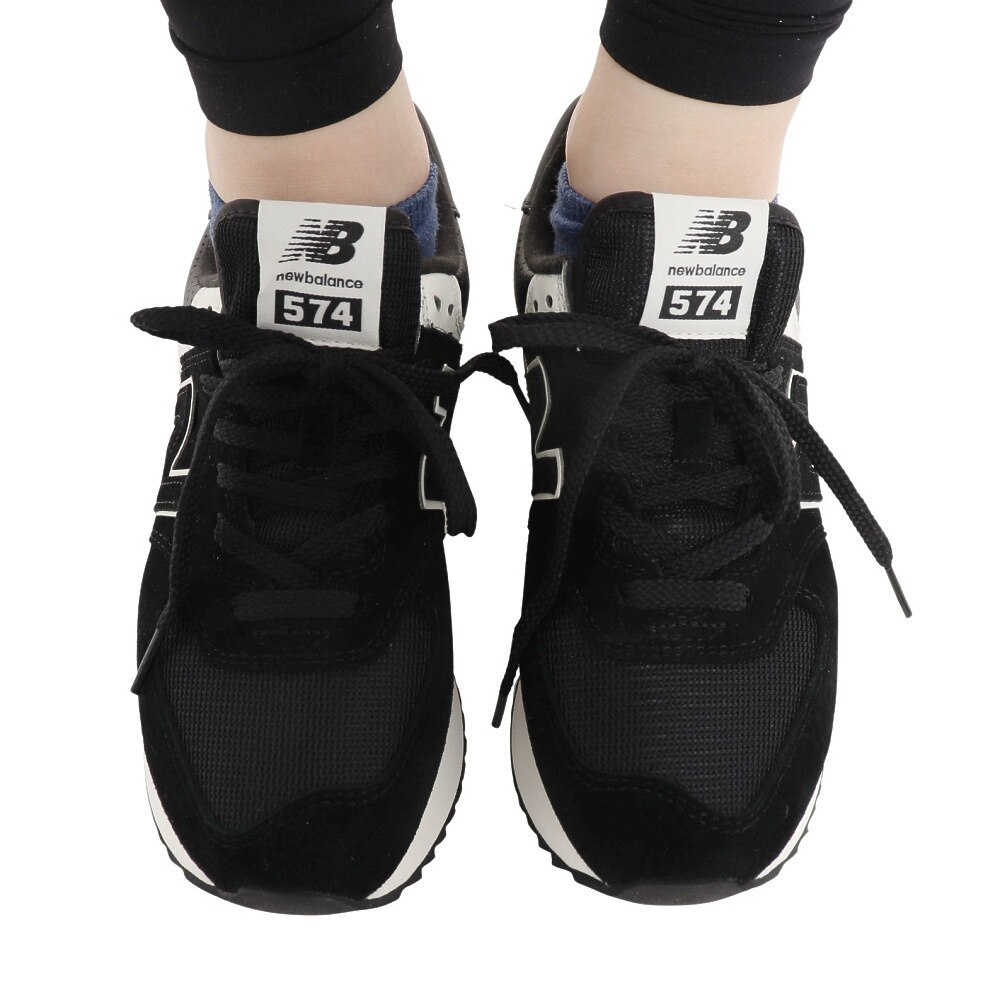 ニューバランス（new balance）（レディース）スニーカー レディース 574+ ブラック WL574ZABB