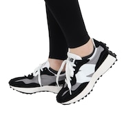ニューバランス（new balance）（レディース）スニーカー 327 EC ブラック U327WECD スポーツ カジュアル シューズ スエード 普段履き タウン  