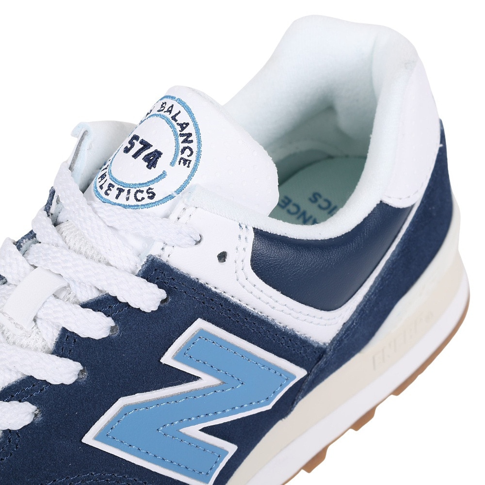 ニューバランス（new balance）（レディース）スニーカー 574 ネイビー ブルー U574BU2D スポーツ カジュアル シューズ デイリーユース 日常履き タウン