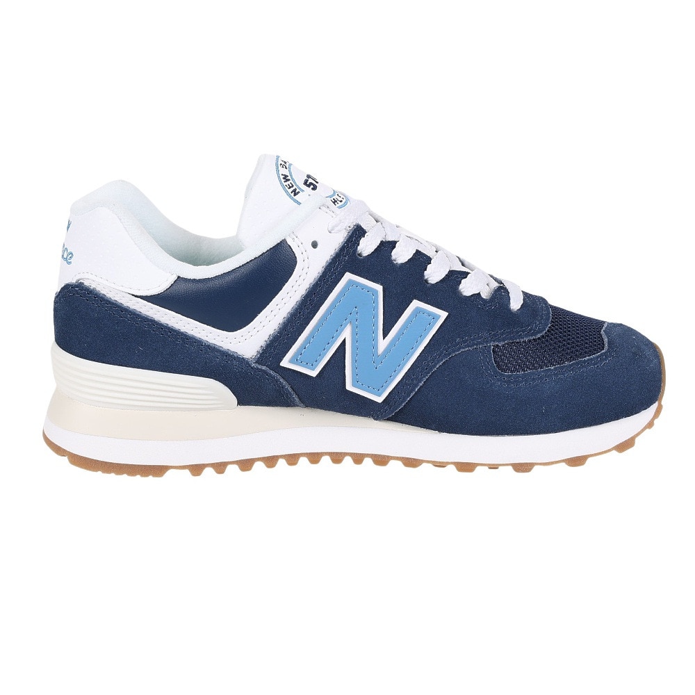 ニューバランス（new balance）（レディース）スニーカー 574 ネイビー ブルー U574BU2D スポーツ カジュアル シューズ デイリーユース 日常履き タウン