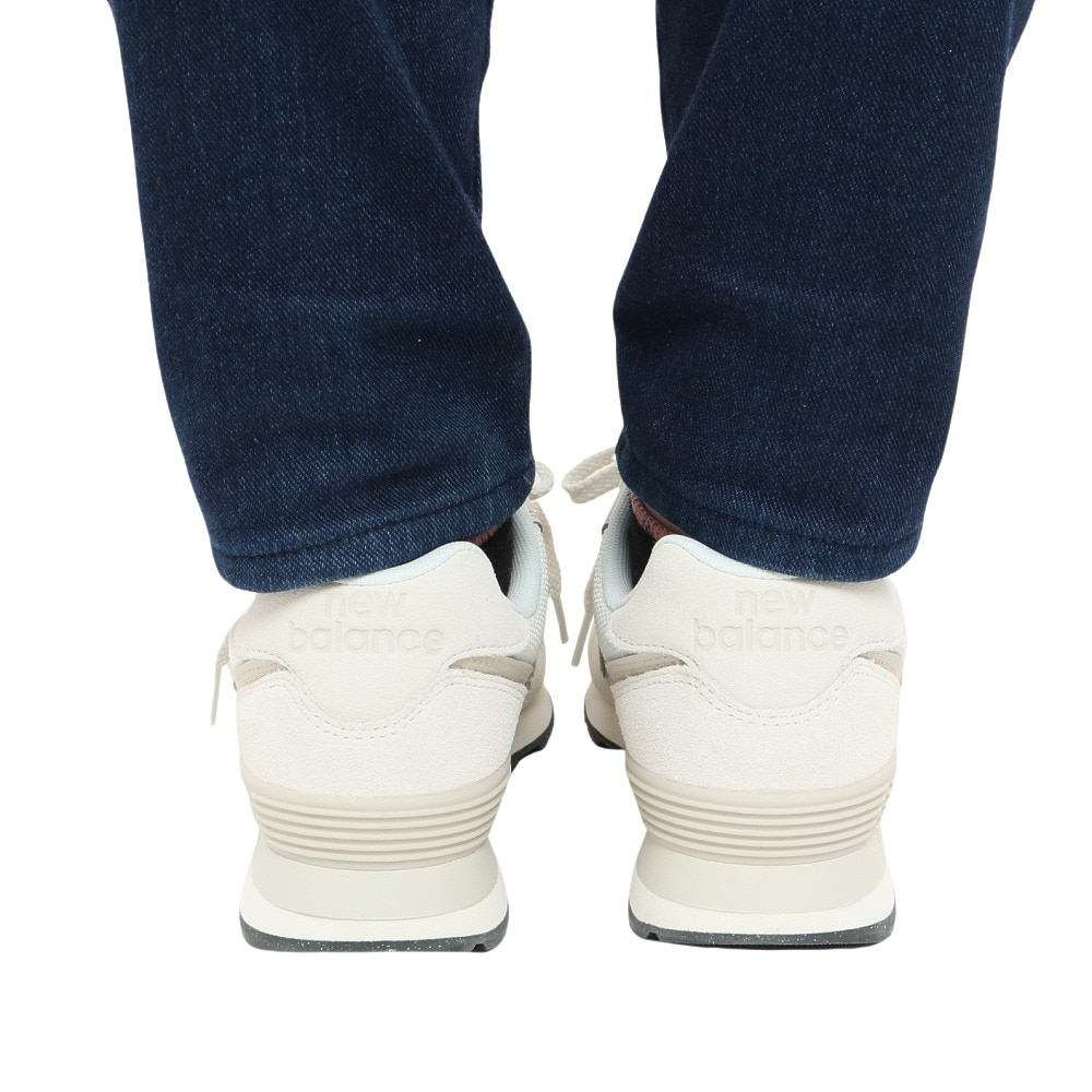 ニューバランス（new balance）（レディース）スニーカー 574 OF2 オフホワイト U574OF2D スポーツ タウン シューズ スエード 普段履き カジュアル 登校 通勤