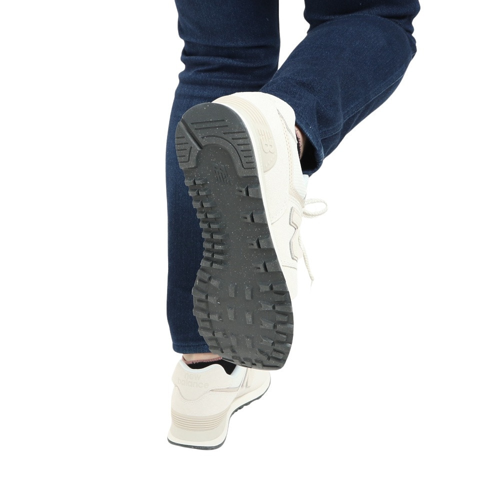 ニューバランス（new balance）（レディース）スニーカー 574 OF2 オフホワイト U574OF2D スポーツ タウン シューズ スエード 普段履き カジュアル 登校 通勤