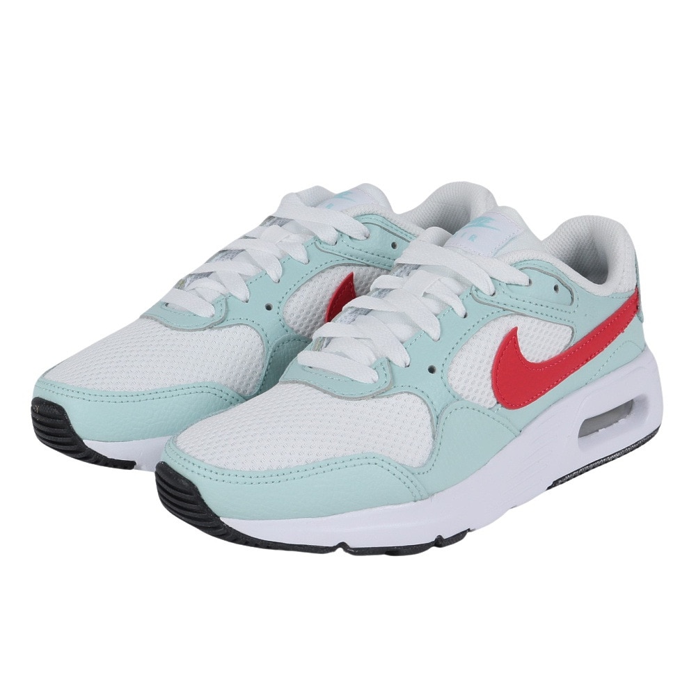 ナイキ（NIKE）（レディース）スニーカー エア マックス SC ホワイト CW4554-115 スポーツ カジュアル シューズ タウン 日常履き 軽量 耐久性 シンプル
