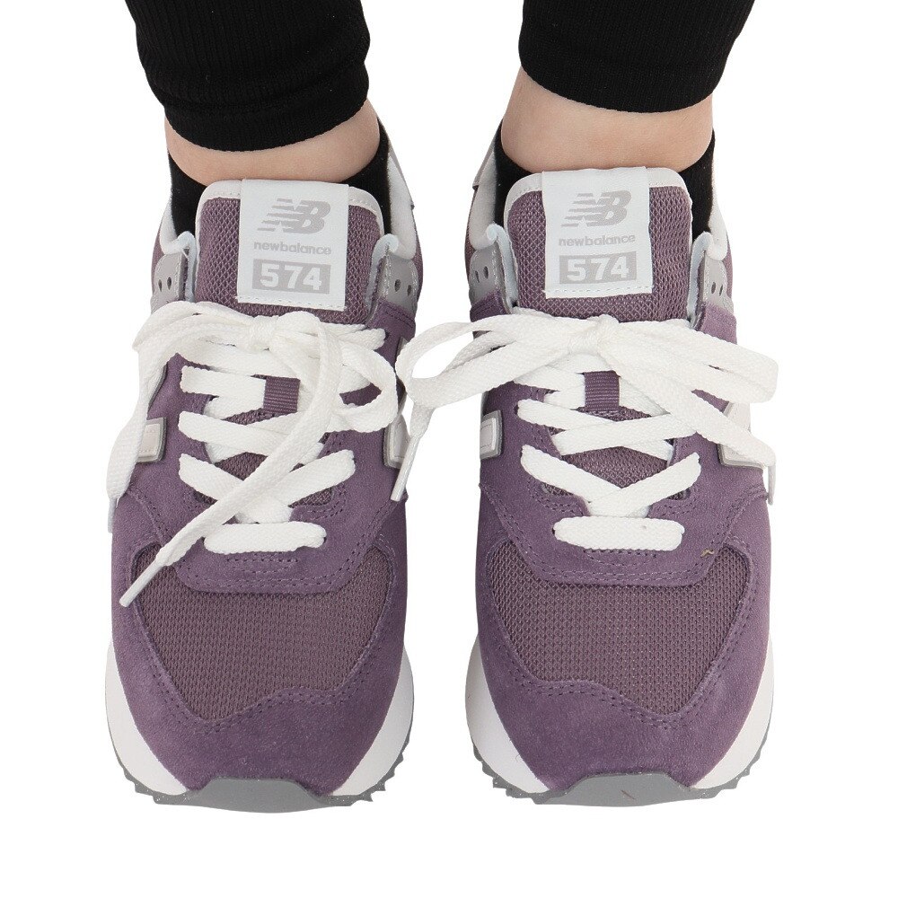 25 cm New Balance レディース 厚底 WL574Z ホワイト