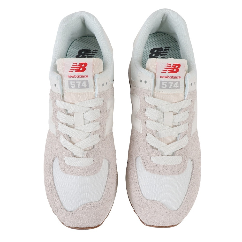 ニューバランス（new balance）（レディース）スニーカー 574+ WL574ZQDB WL574 ZQD B 厚底 グレー ベージュ