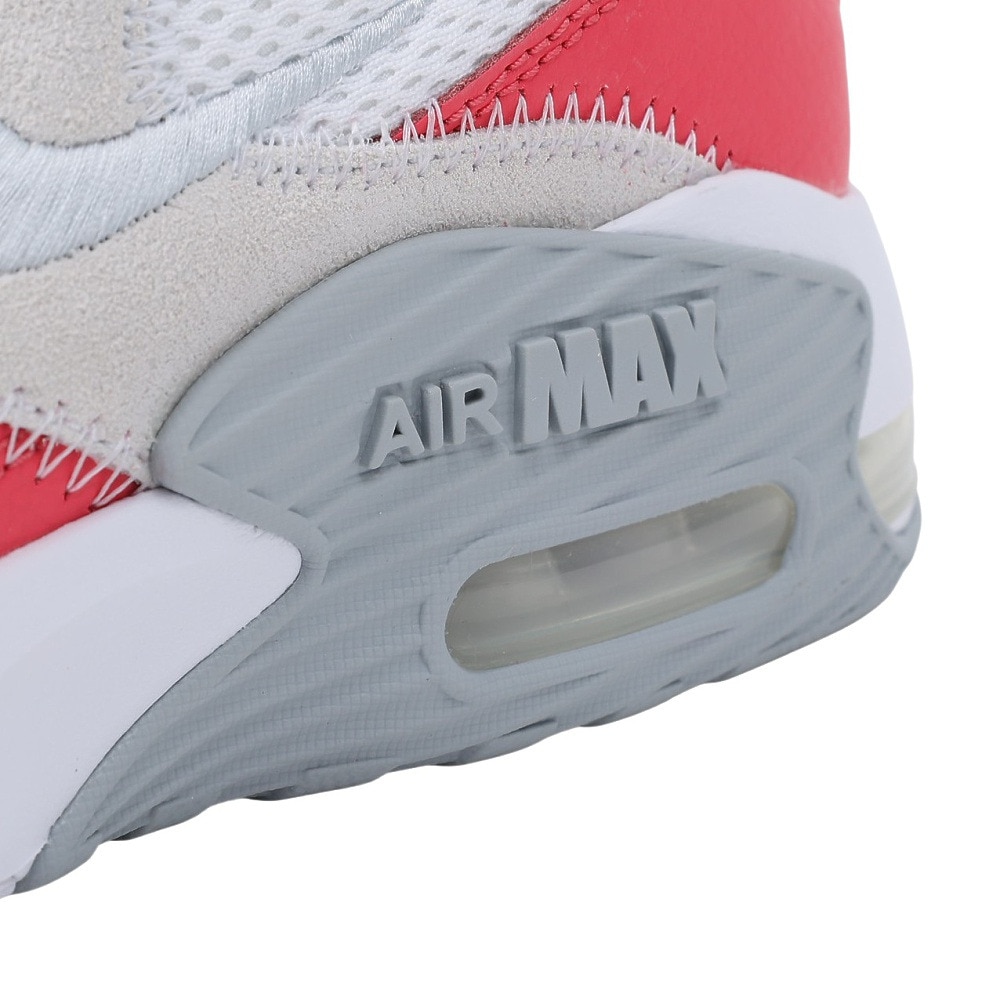 ナイキ（NIKE）（レディース）スニーカー エアマックスエクシー ホワイト ピンク CD5432-132 スポーツシューズ 軽量 快適 耐久性 シンプル タウン 
