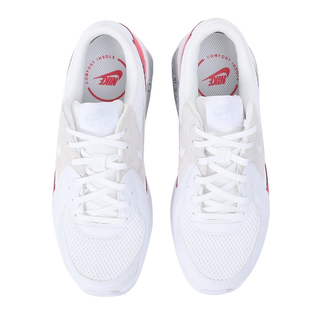ナイキ（NIKE）（レディース）スニーカー エアマックスエクシー ホワイト ピンク CD5432-132 スポーツシューズ 軽量 快適 耐久性 シンプル タウン 