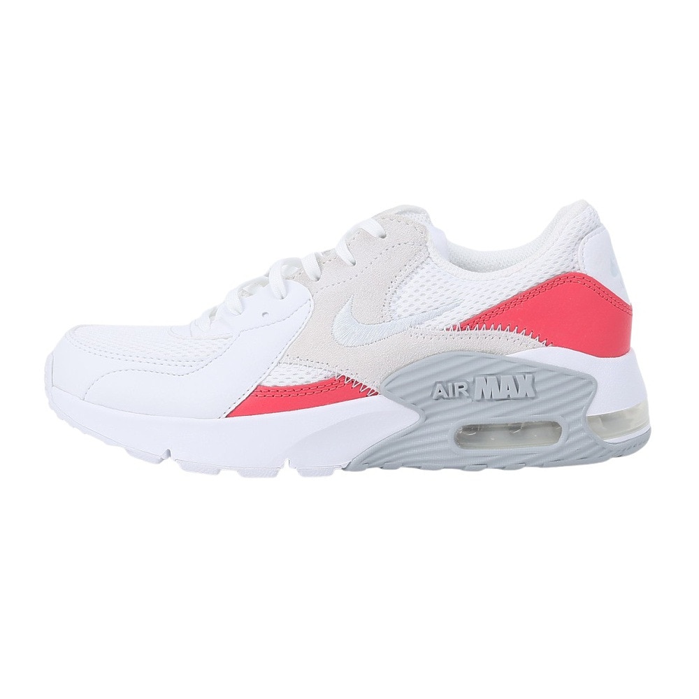 ナイキ（NIKE）（レディース）スニーカー エアマックスエクシー ホワイト ピンク CD5432-132 スポーツシューズ 軽量 快適 耐久性 シンプル タウン 