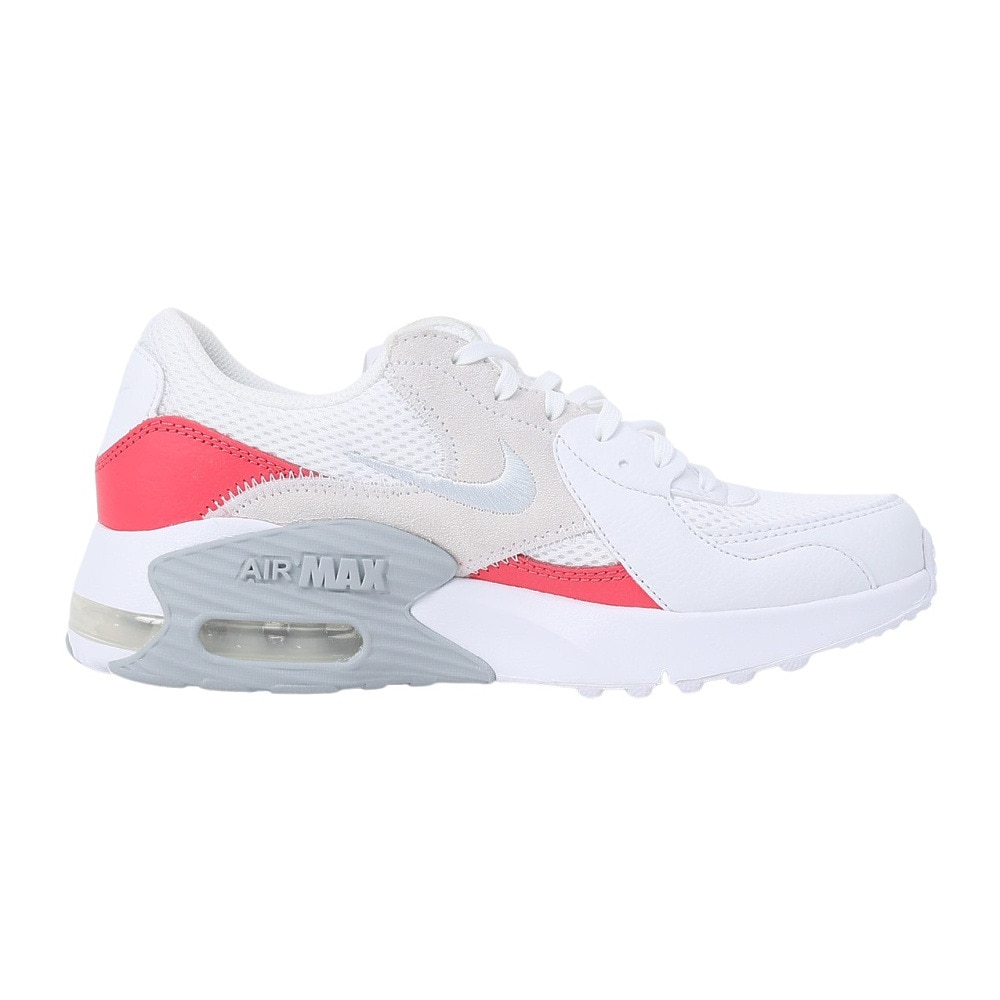 ナイキ（NIKE）（レディース）スニーカー エアマックスエクシー ホワイト ピンク CD5432-132 スポーツシューズ 軽量 快適 耐久性 シンプル タウン 