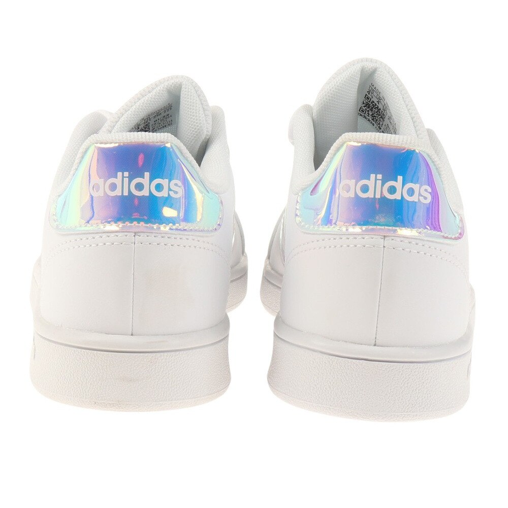 アディダス アディダス Adidas キッズ グランドコート 白 ホワイト オーロラ Fw1274 通学 学生 スニーカー スポーツシューズ キッズ マラソン 軽量 キラキラ ひも靴 マリン ウィンタースポーツ用品はヴィクトリア