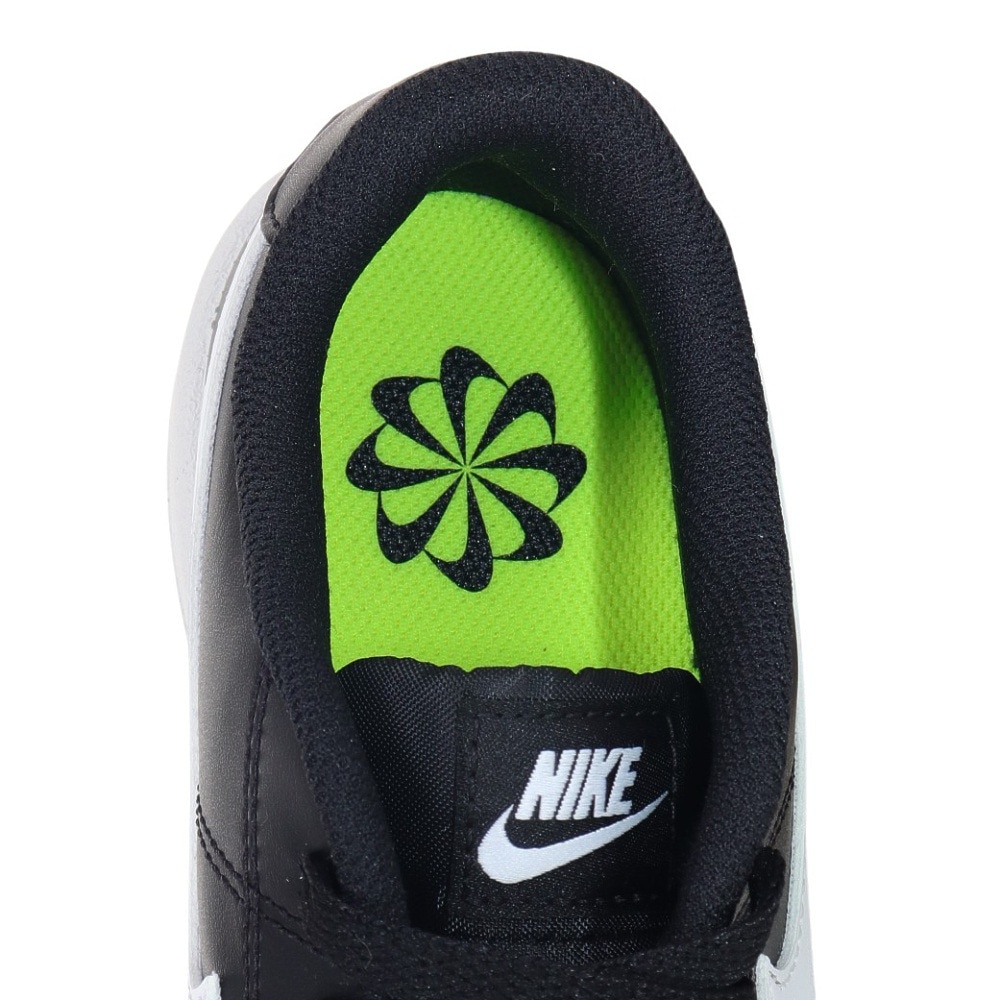 ナイキ（NIKE）（レディース）スニーカー コート ロイヤル 2 NN ブラック ホワイト DH3159-001 スポーツシューズ  シンプル リサイクル 通学 学生 カジュアル