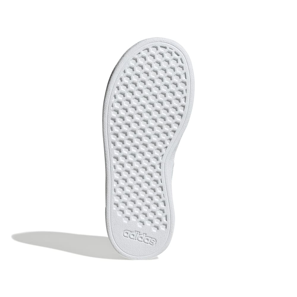 アディダス（adidas）（キッズ）スニーカー グランドコート 2.0 ホワイト GY2326 カジュアル スポーツシューズ ライフスタイル テニス 屈曲性 タウン 登校