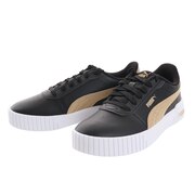 プーマ（PUMA）（レディース）キャリーナ 2.0 ディストレスト ブラック ゴールド 黒 38762201 スニーカー スポーツシューズ カジュアル ローカット 運動 厚底