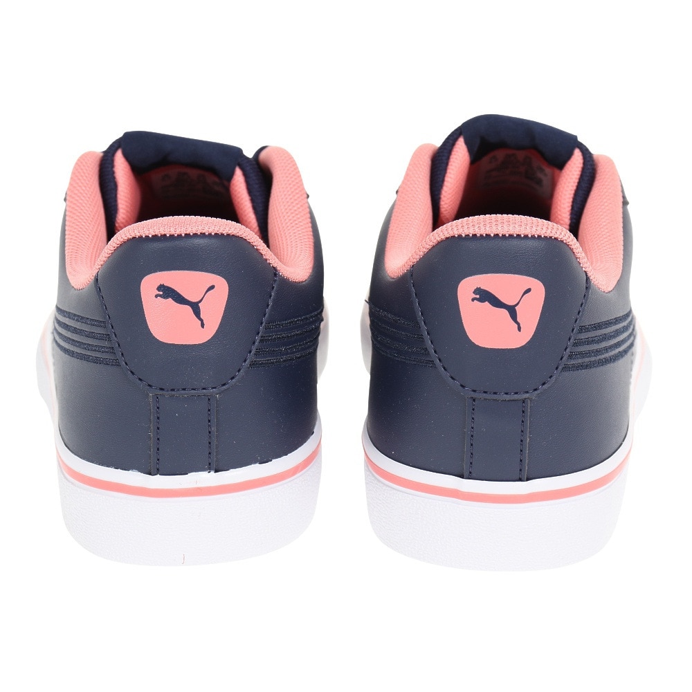 プーマ（PUMA）（レディース）V コート バルク EB 紺 ネイビー ピンク 38990803 スニーカー スポーツシューズ レディース 靴 シューズ 普段履き タウンユース