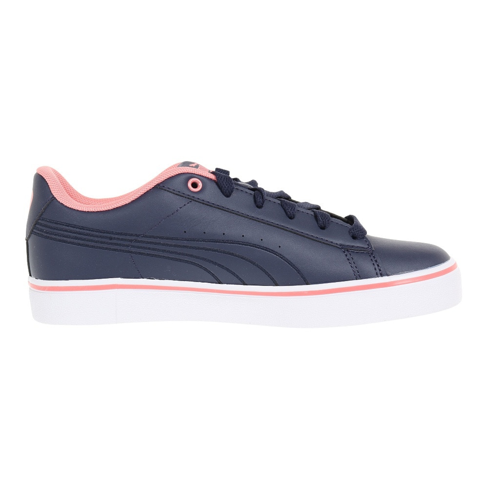 プーマ（PUMA）（レディース）V コート バルク EB 紺 ネイビー ピンク 38990803 スニーカー スポーツシューズ レディース 靴 シューズ 普段履き タウンユース