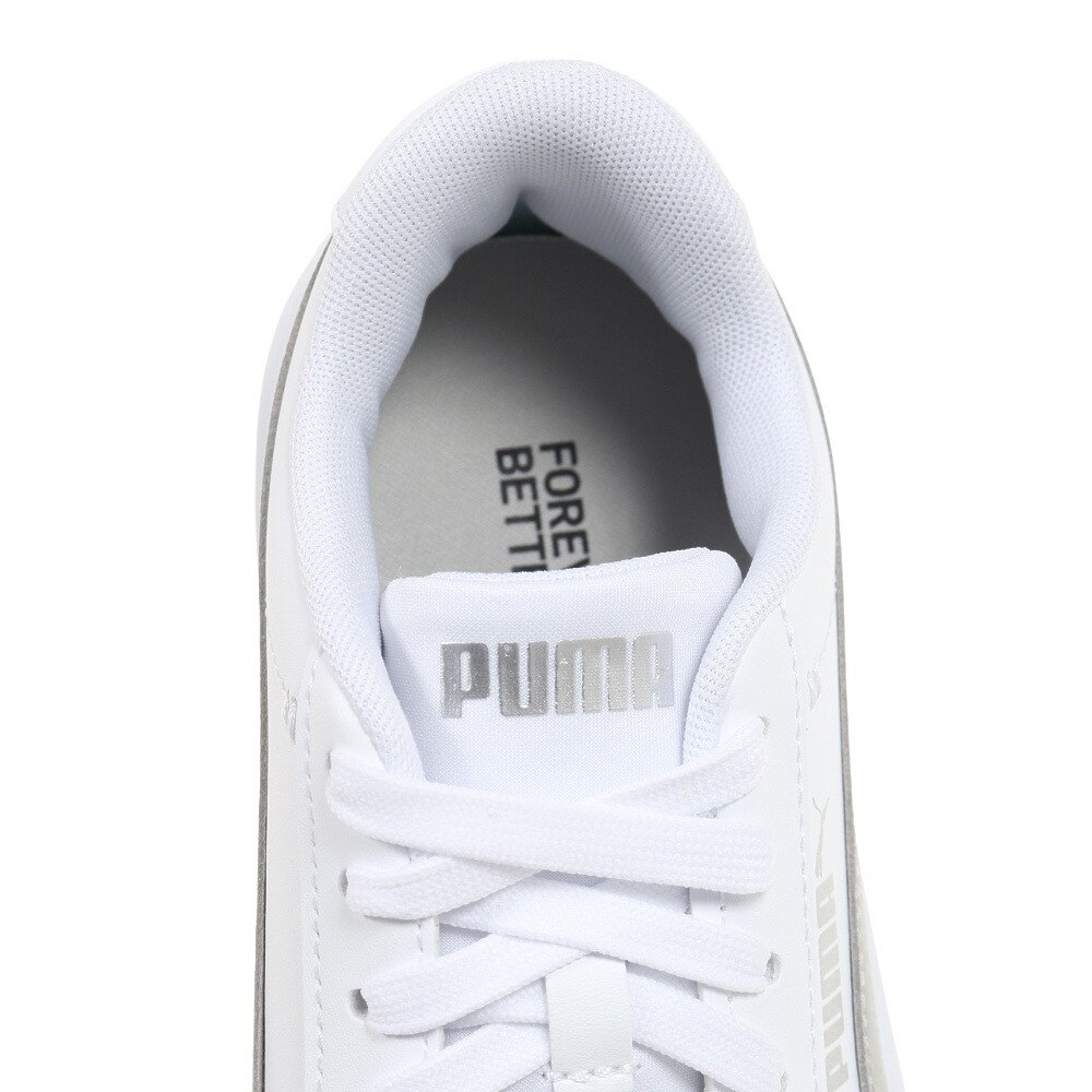 プーマ（PUMA）（レディース）スニーカー スマッシュプラットフォームV3 SM ホワイト 38940202 スポーツ トレーニング シューズ タウン 厚底 日常履き